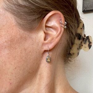 Elegant Citrine & Silver Drop Earrings